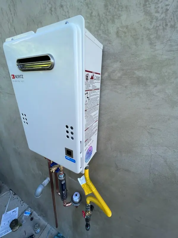 Tankless water heater installation for Cummings Crossing homes