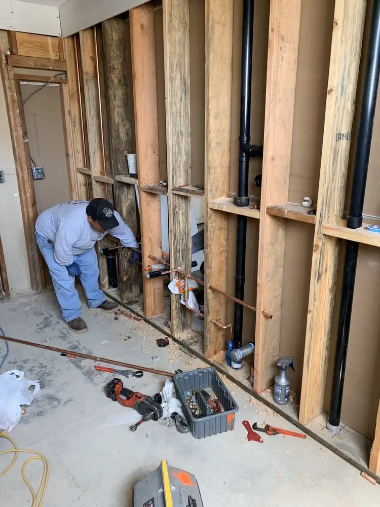 Commercial rough-in plumbing for Gas Line Repair in Cummings Crossing
